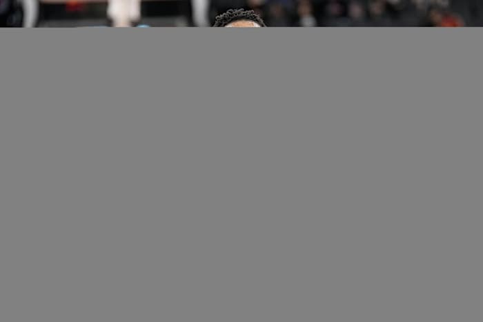 Feb 3, 2024; San Antonio, Texas, USA; Cleveland Cavaliers guard Donovan Mitchell (45) warms up before a game against the San Antonio Spurs at Frost Bank Center. Mandatory Credit: Scott Wachter-USA TODAY Sports